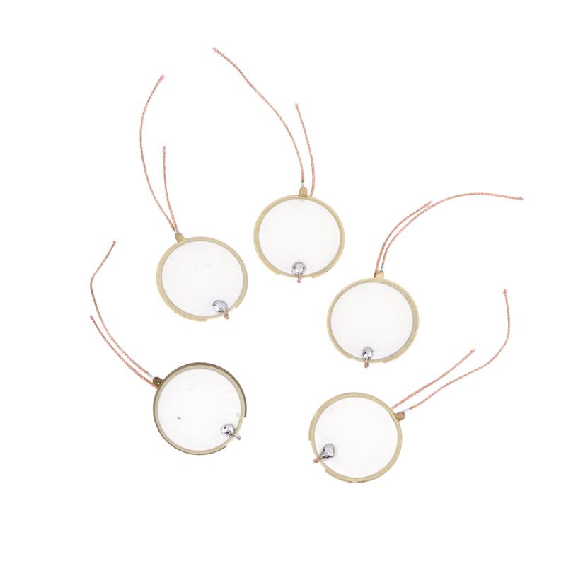 5Pcs 13Mm 21.5Mm 27Mm Piezoelectric Ceramic Wafer Plate Piezo Ceramic Buzzers Double-Sided Brass Ultrasonic Buzzer For Speaker