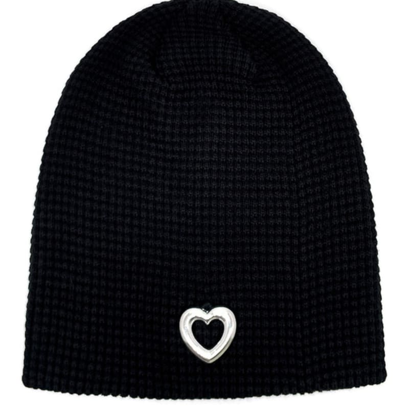 

НЕЗЕМНОЙ Сердце Летняя Вязаная Шапка-Бини [Черная] FREE