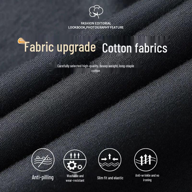 Men's Cotton Elastic Casual Straight-Leg Sweatpants