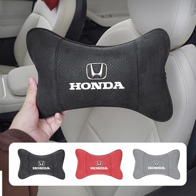 Car Headrest Suede Auto Bone Neck Protection Accessories For Civic Fit Jazz Accord Pilot CRV Odyssey Passport City Shuttle