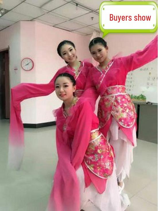 Women's Tibetan Water Sleeve Dance Costume - Classical Performance & Practice Wear for All Ages