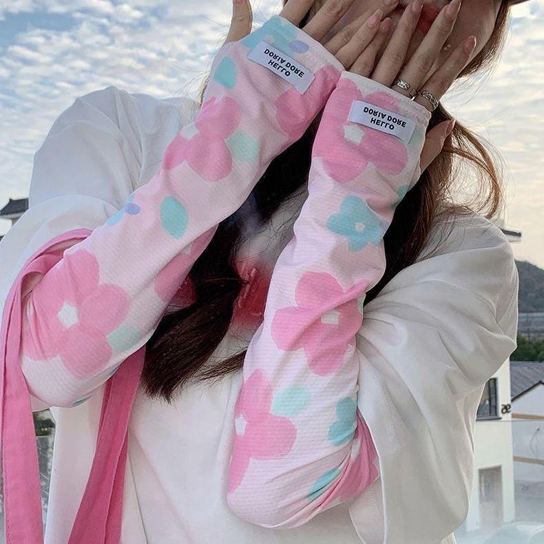 

Breathable Gradient Anti-UV Ice Sleeves for Women One Size