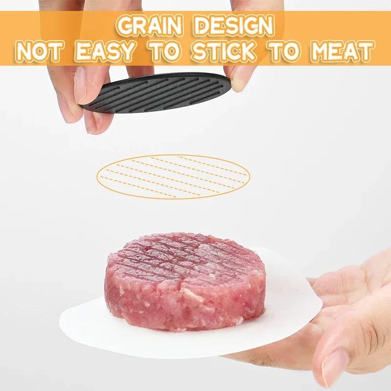 Hamburger Meat Press Maker PP Round Shape Non-Stick Stuffed Burger Patties Beef Grill Pie Press Mould Maker Kitchen Accessories