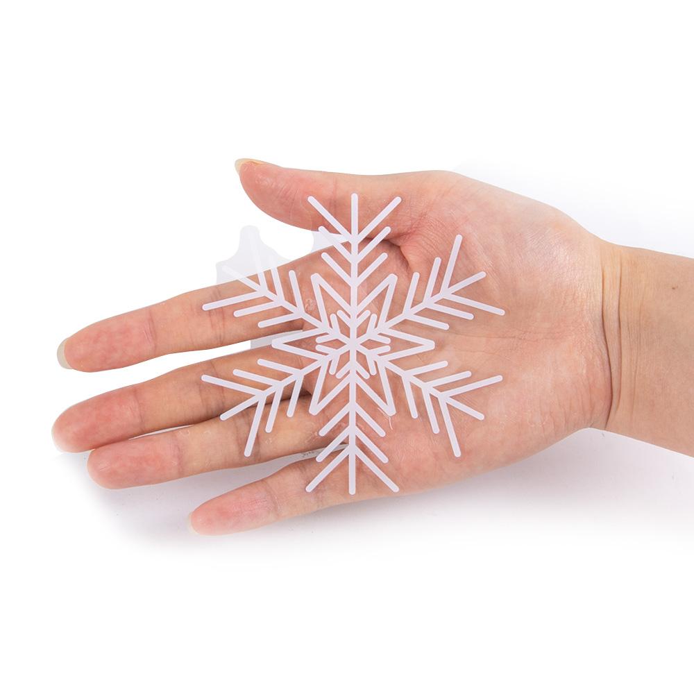 White Snowflake Electrostatic Window Clings Decals Kids Room Christmas Decoration Wall Sticker Winter Frozen New Year Home Decor