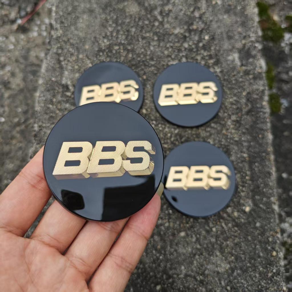 4 pezzi 65mm PMMA BBS Adesivi Emblema Per bbs adesivo centro ruota coprimozzo automobile
