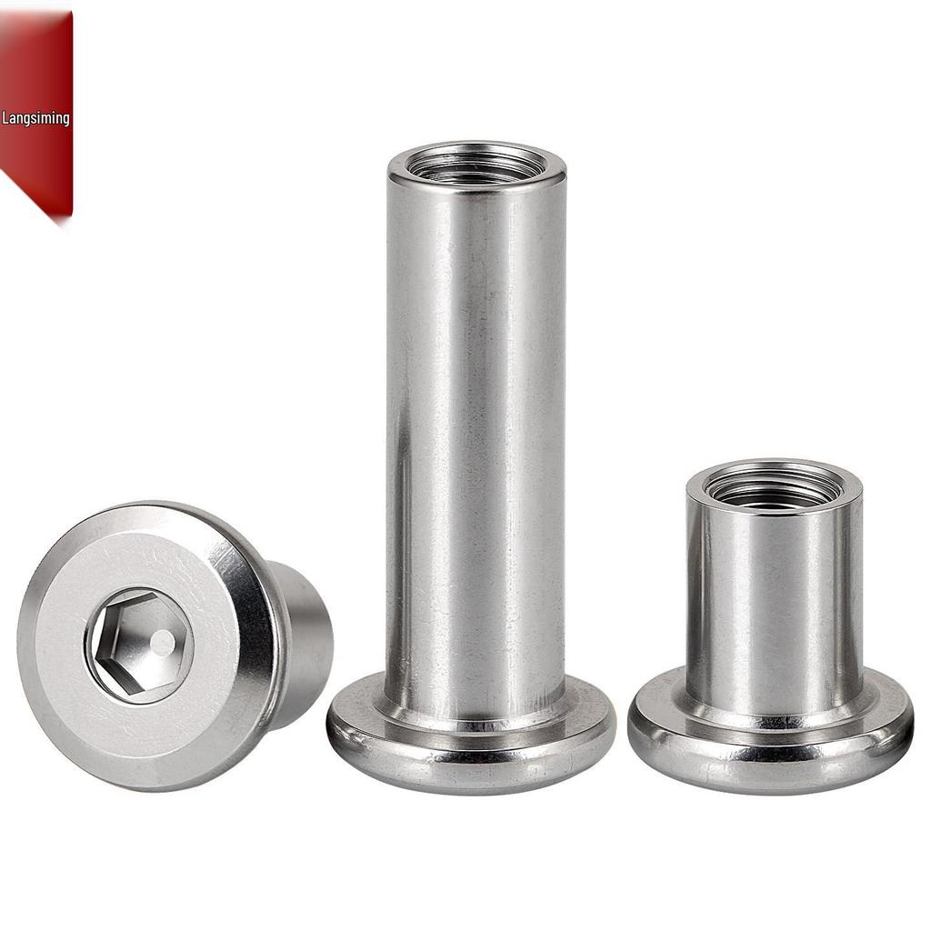 Montaje de tuerca hexagonal de acero inoxidable 304 con cabeza avellanada plana biselada con doble bloqueo