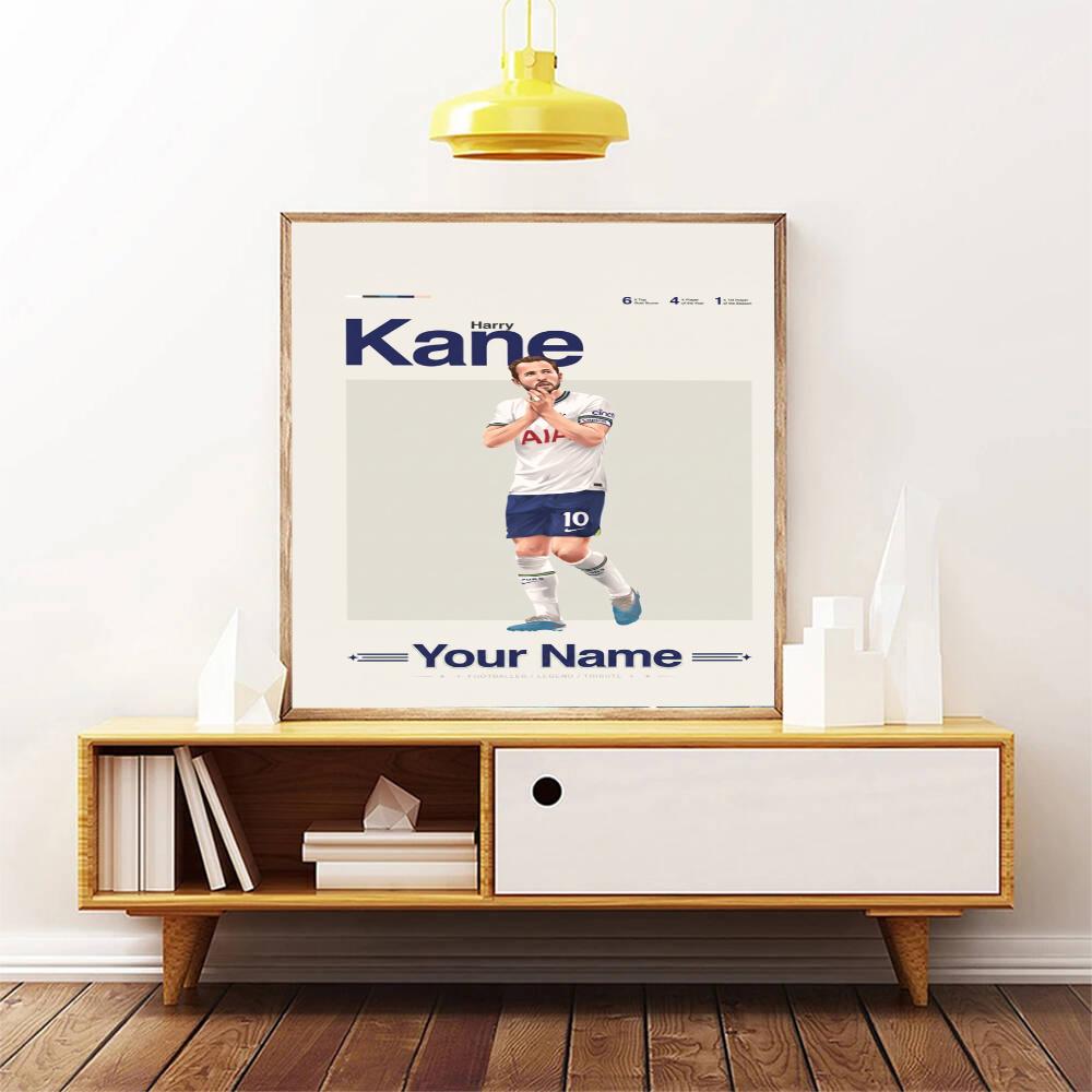 Harry Kane Personalized Text Diamond Painting Round Diamond Mosaic Rhinestones Diamond Embroidery Craft Kit Wall Decor Without Frame