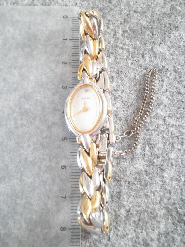 [USED] Seiko Tisse wristwatch bracelet watch silver gold