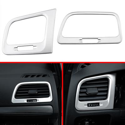 Car Air Outlet Trim for Volkswagen VW Golf 7 MK7 7.5 MK7.5 2013 - 2019 LHD 2Pcs Air Conditioning Vent Panel Cover Sticker