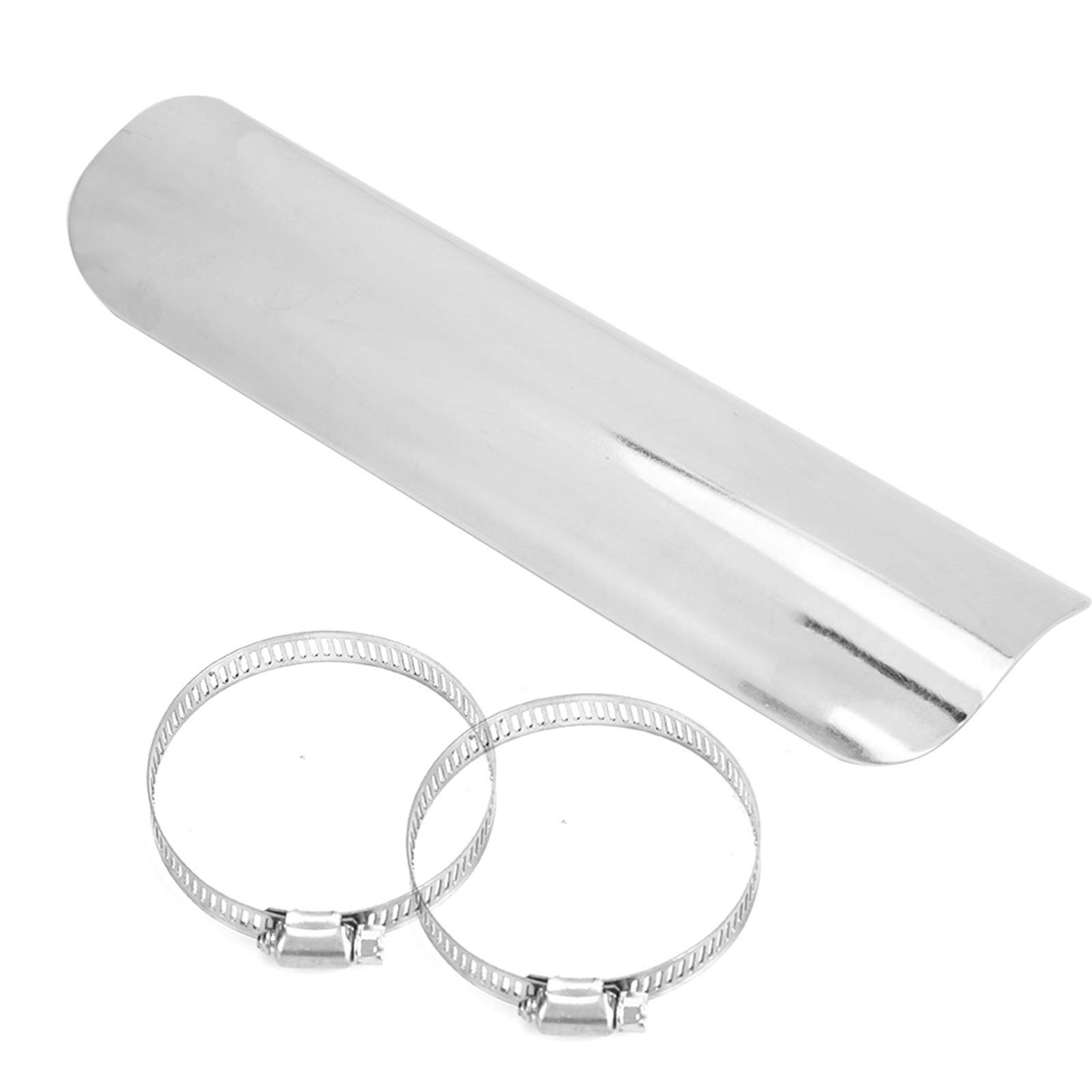 

Exhaust Pipe Heat Shield Chrome Plate for Universal Motorcycle 50 70mm 2.0 2.76in
