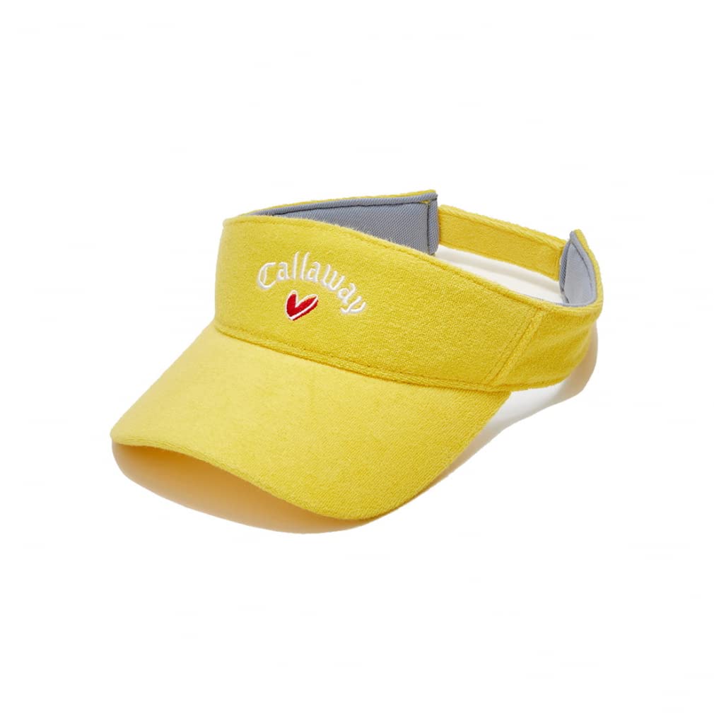 Callaway Sun Visor Adjustable Golf Hat C23191220 Free Size Women's (Cotton Pile, Size) / / 1060_Yellow,