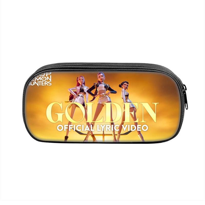 Demon Hunters Pencil Case KPop Demon Hunters Primary and Secondary School Children's Pencil Case Storage Bag CLE