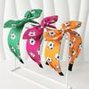 Rabbit Ear Soccer Fan Hair Band Cute Bunny Knot Headband Fan Cheering Hair Hoop  Celebration
