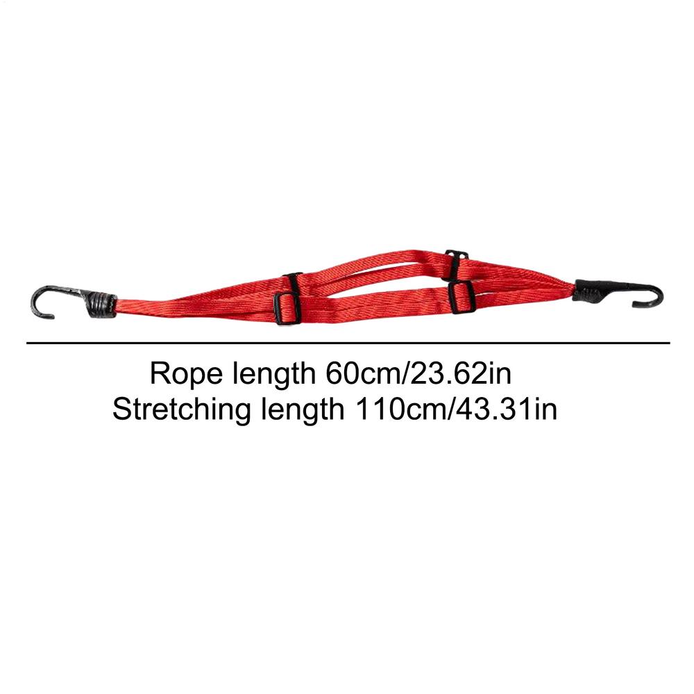 Motorcycle Tie Down Straps Thickened Motorcycle Straps Helmet Rope Outdoor Adventure Accessories Bungee Cord Bandage with 2 Hook