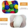 Rainbow Tail Ball Eco-Friendly Fabric Sandbag Meteor Ball Safe Catch Tail Soft Ball Kindergarten School Sensory Training Kid Toy