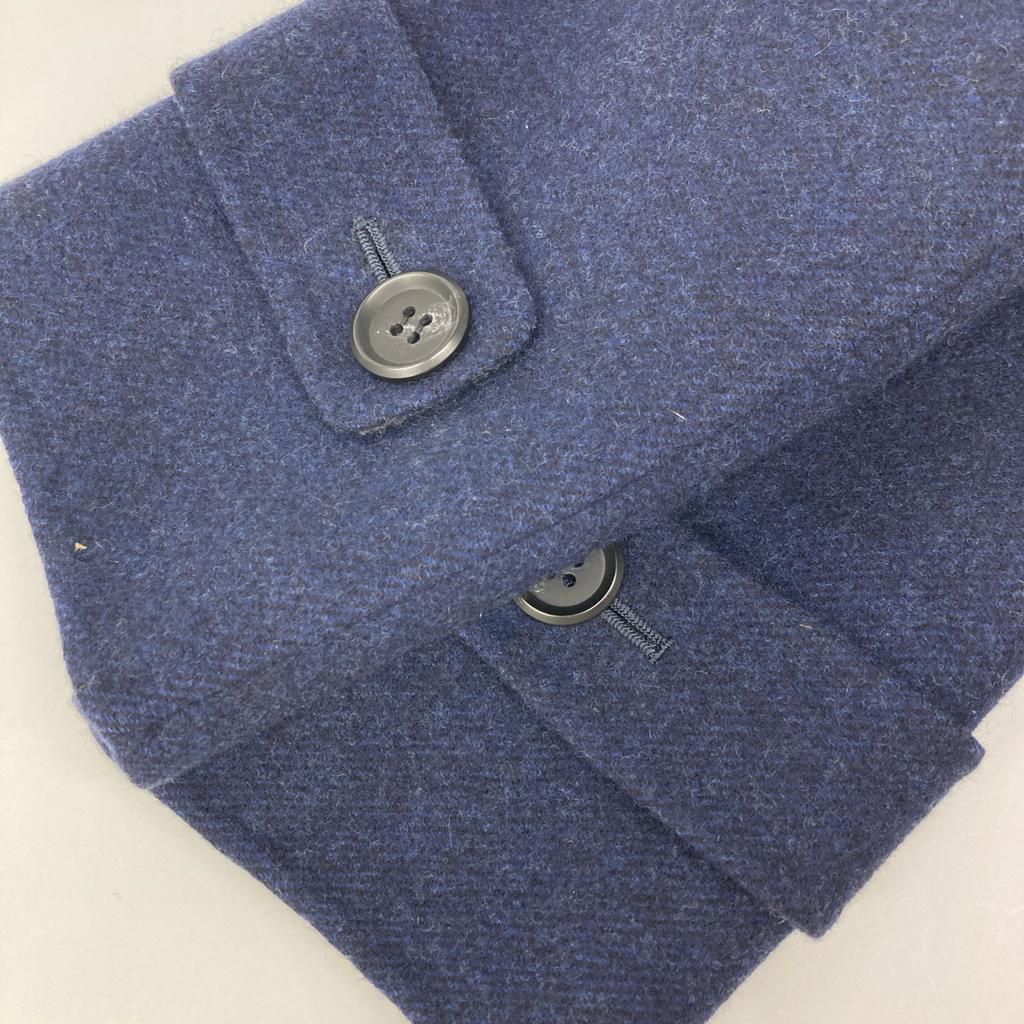 ICHORAI 14FW0C-C002 Navy Wool Double Coat coat 44 NavyUsed