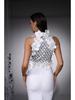 Elegant European and American Evening Gown: Sequined Floral High-End Sleeveless Long Bandage Dress