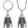Modischer Engel Flügel Motorrad Klingel Anhänger Schlüsselanhänger Punk Rock Herren Reitparty Amulett Exorzismus Schmuck