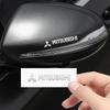 4pcs/10pcs Metal Emblem Auto Decor Decals Car Window Wiper Stickers For Mitsubishi Lancer Asx Outlander Pajero Sport L200 Galant