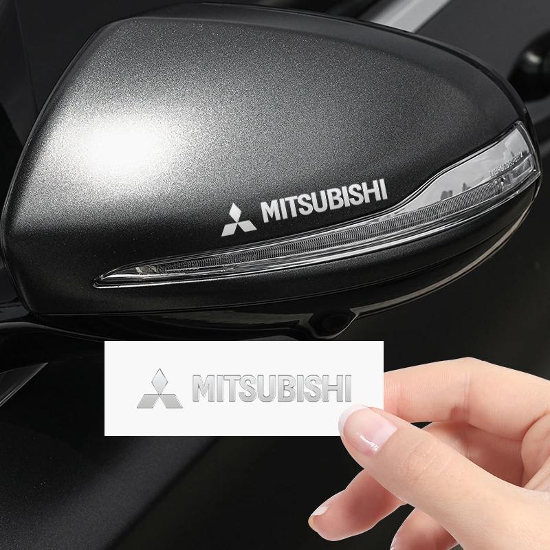 4pcs/10pcs Metal Emblem Auto Decor Decals Car Window Wiper Stickers For Mitsubishi Lancer Asx Outlander Pajero Sport L200 Galant