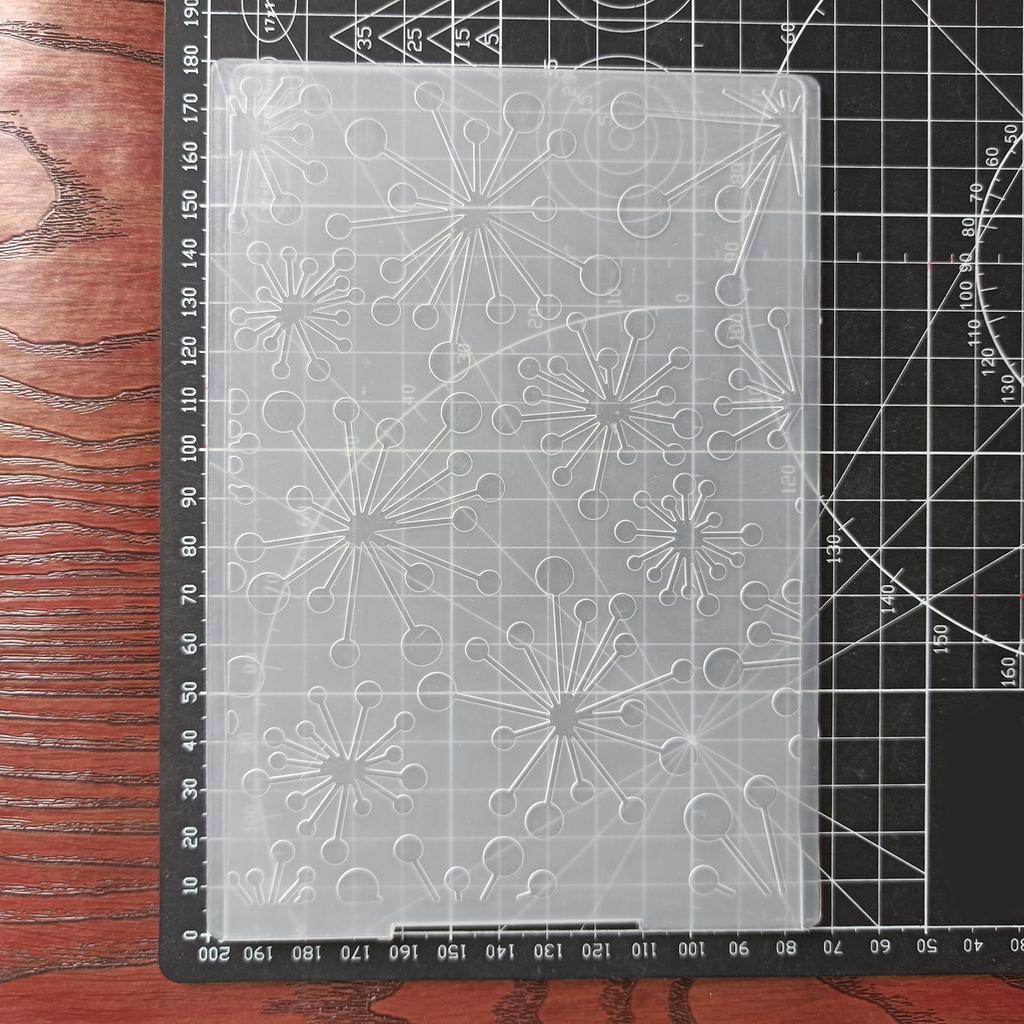 Raindrops Christmas Embossing Folder for Scrapbooking DIY Photo Album Card Making Craft Stencil Template Embossed Folder