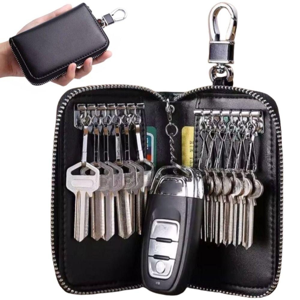 Retro Car Key Wallet Portable Key Storage Pouch Lightweight Key Organizer Business Use
