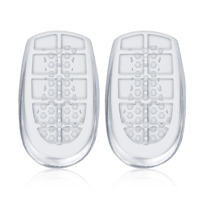 

GEL Transparent Heel Pad Sports Shock Absorption Half Size Insole Heel Non-slip Washable Self-adhesive Heel Insole Spot S