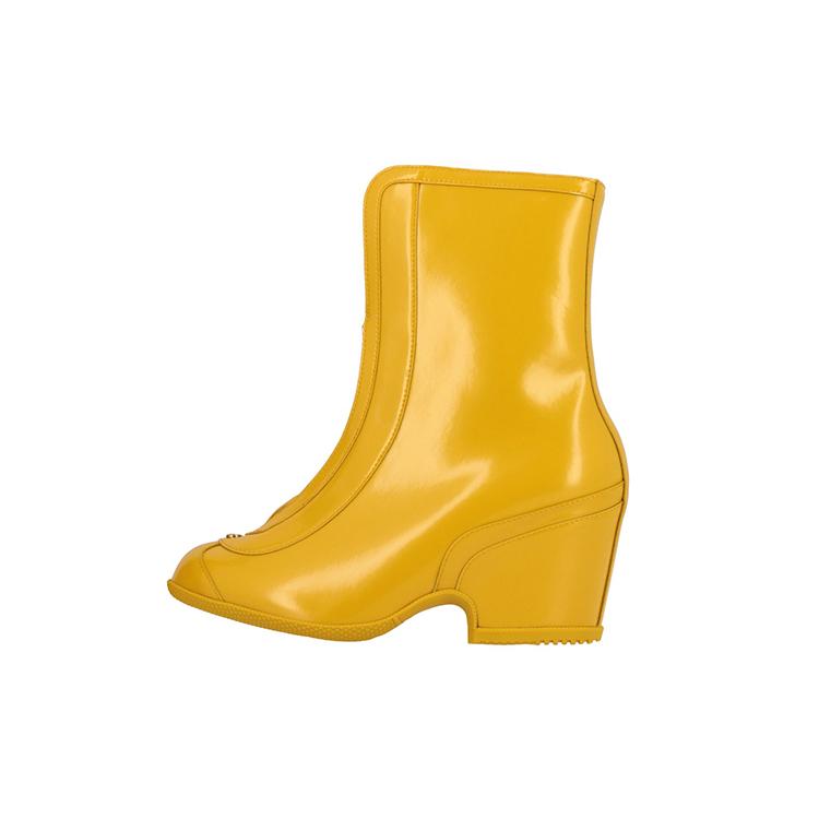 GUCCI Kitt Rubber Ankle Boots Women's Yellow 589867 HRO10 7666