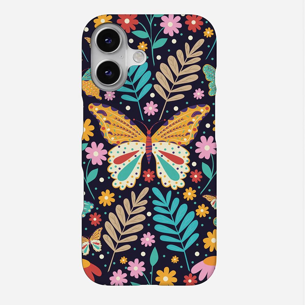 

Luxury Clmj Colorful butterflies Phone Case for iPhone 17 17e 16e 16 15 14 13 12 11 X XR XSMAX 7 8 Air Pro Max Plus Double-layer iPhone 16