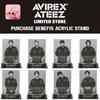 AVIREX x ATEEZ Pop-up LIMITED STORE KORZYŚCI Z ZAKUPÓW AKRYLOWY STOJAK OFICJALNY
