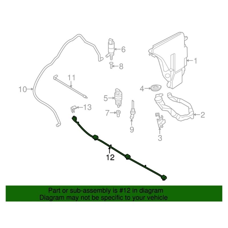 Easy Installation Water Spout Nozzle Chain for F06 F12 F13 640i 61667230188 Automotive Accessory Window Cleaning Device