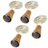 Solar Bottle Stopper String Lights - Copper Wire, Outdoor Decorative Wine Bottle and Courtyard Lights for Ambient Atmosphere