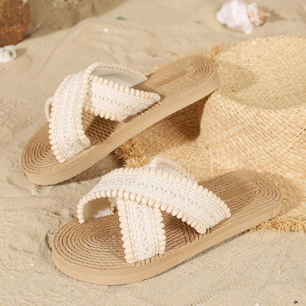 Ladies Platform Shoes Flip Flops Beach Slippers Bohemian Sandals Women Indoor Bedroom Flat Slipper Footwear