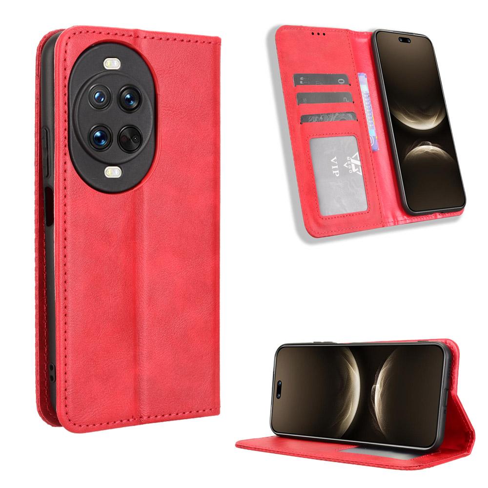 For Huawei nova 14 5G Leather Case Wallet Stand Retro Texture Phone Cover