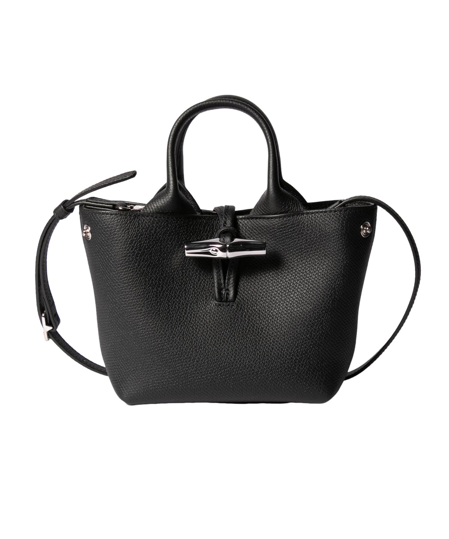 

Longchamp Le Rozo XS Top Handle Shoulder Bag Black (10278HFP), Women s, [Used] чорний