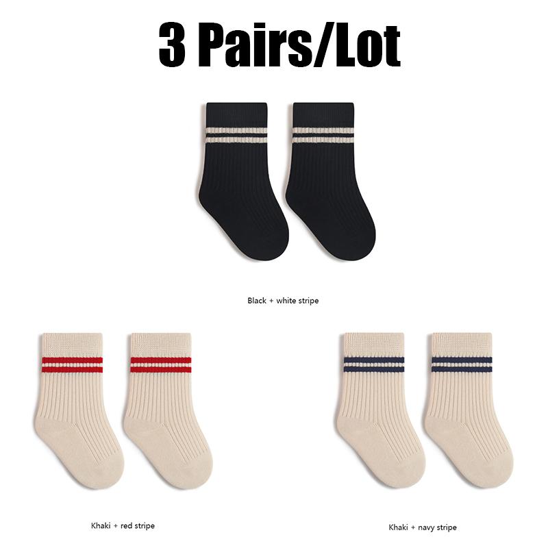 6/3 Pairs Children Socks School Socks With Stylish Designs Boy Socks Girl's Socks For Newborn Baby Accessories