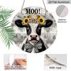2D Flat 1pc, 8x8 in, Rustic Cow "Moo Y'all" Aluminum Metal Sign, Printed Artwork, Farmhouse Wall Decor, Home & Garden, Kitchen, Bar, Garage, Shop