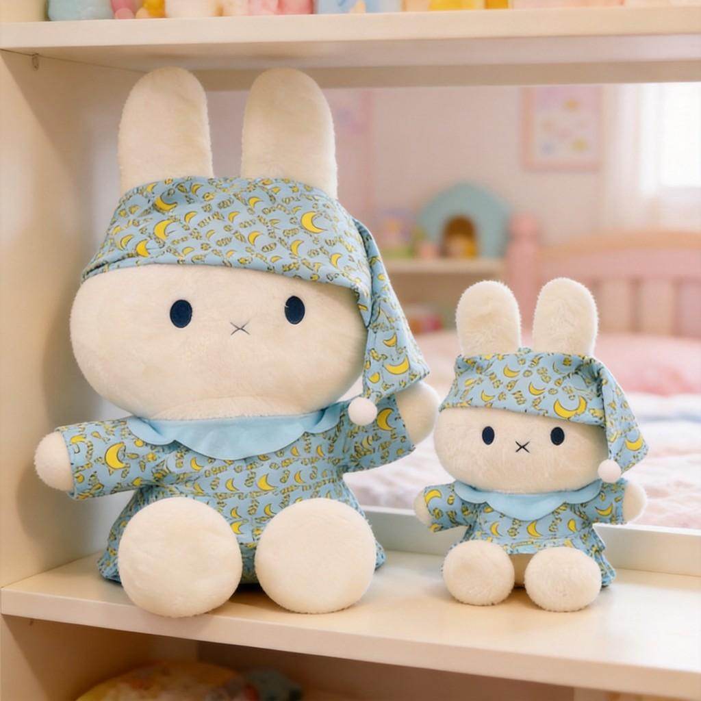 Miffy Plush Rabbit Costume Pajama Doll With Soft Short Pile For Kid And Adults