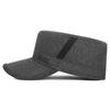 Winter Men's Cotton Cap Velvet Thick Ear Protection Warm Cap Middle-Aged and Elderly Outdoor Cold-Proof Flat Cap