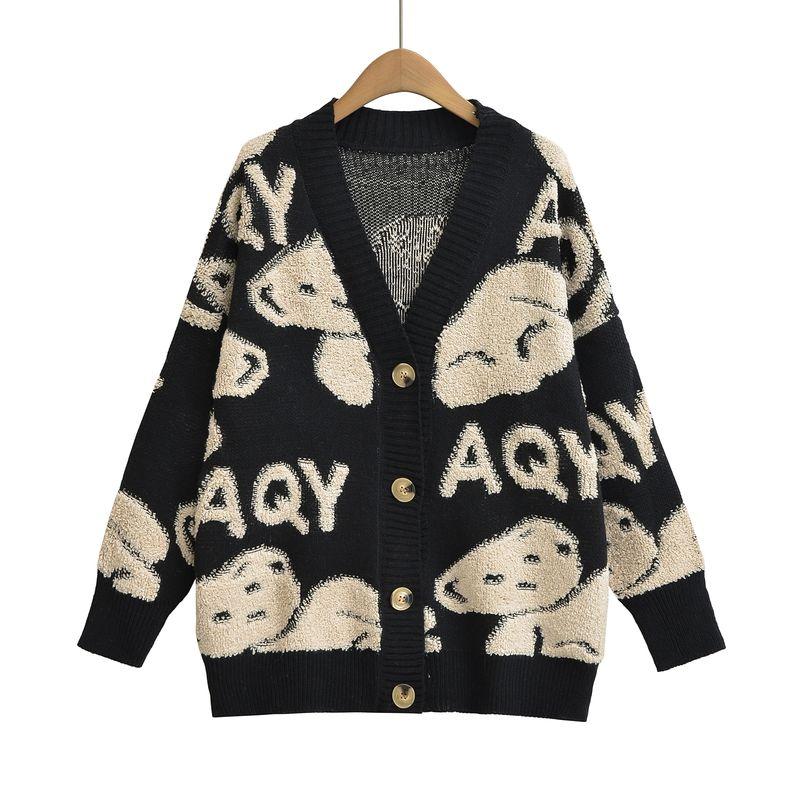 Zab Autumn New Women's Clothing Fashion Style French Style Design Fashion All-Match Casual Style Color Matching Wool Knitwear