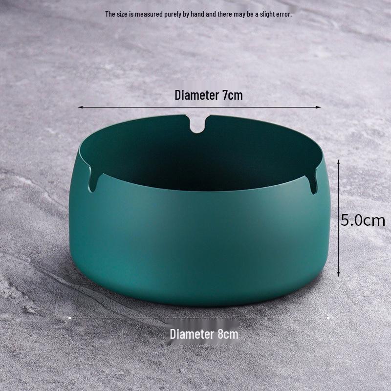 Stainless Steel Windproof Ashtray - Durable, Stylish, and Large for Bars, Cafes, and Hotels