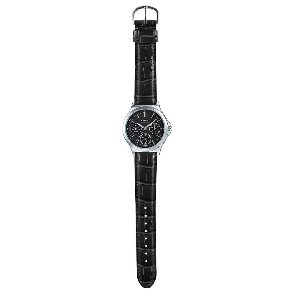 Black Casual Casio Watch LTP-V300L-1A Women's