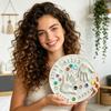 DIY Handprint and Footprint Stepping Stone Kit for Outdoor Garden Craft Projects with Customizable Molds and Decorative Stones