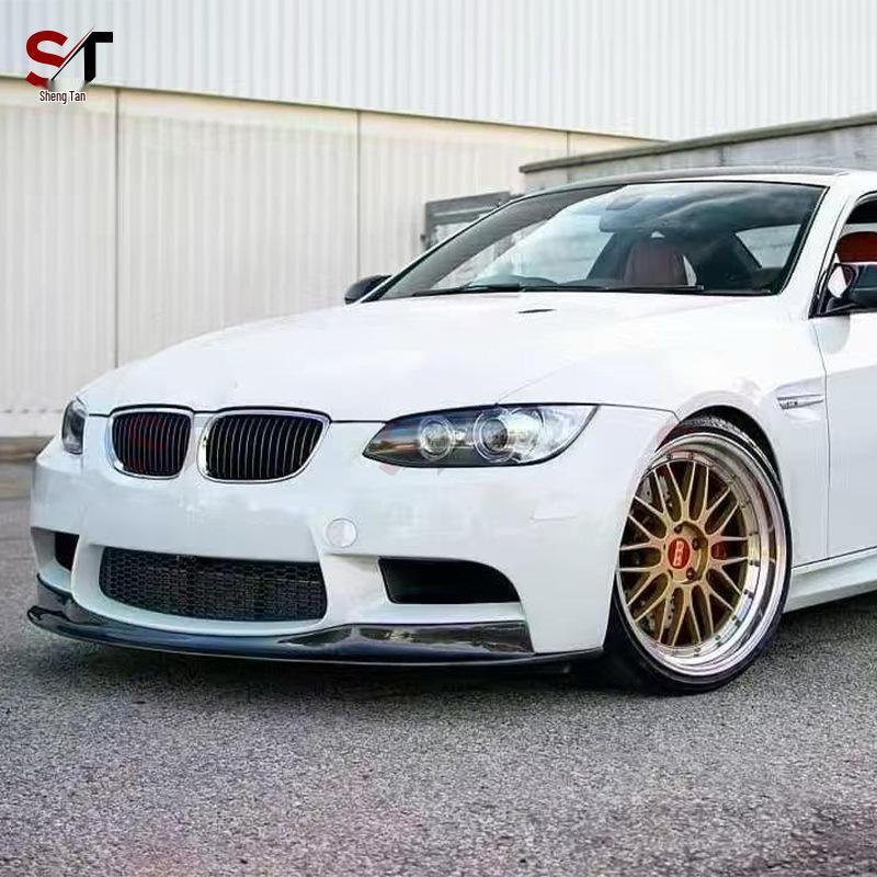 Fits 06-11 BMW M3 E90/E92/E93 Carbon Fiber Front Lip Splitter AK Style Bumper Kit
