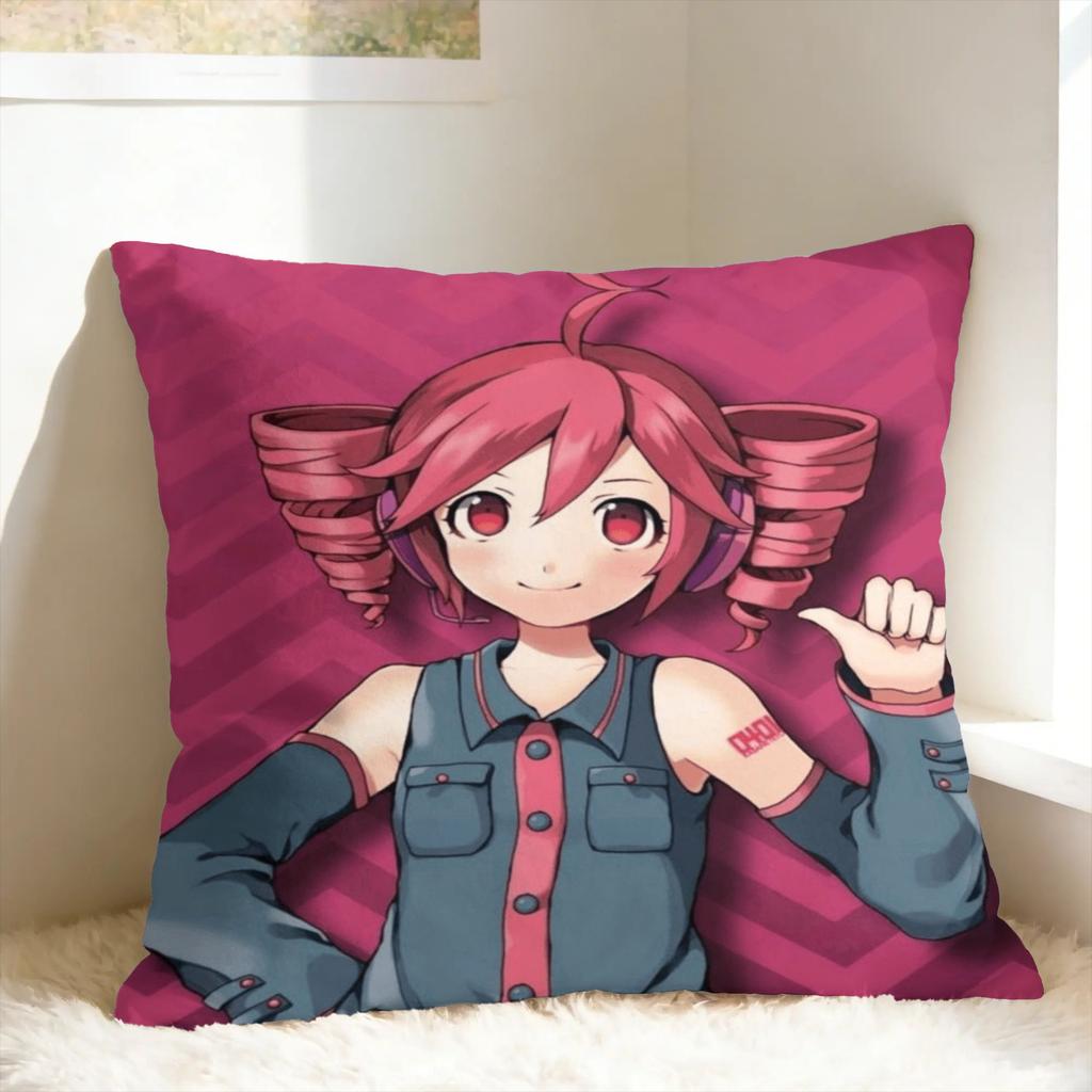 Pearto Creative Kasane Teto Expression Pillow Cover  Morden Pillow Case For Living Room Chair Comfy Cushion Cover Gift