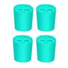 Fishing Rod End Cap Protector 4pcs Silicone Set for Lure and Bait Rods