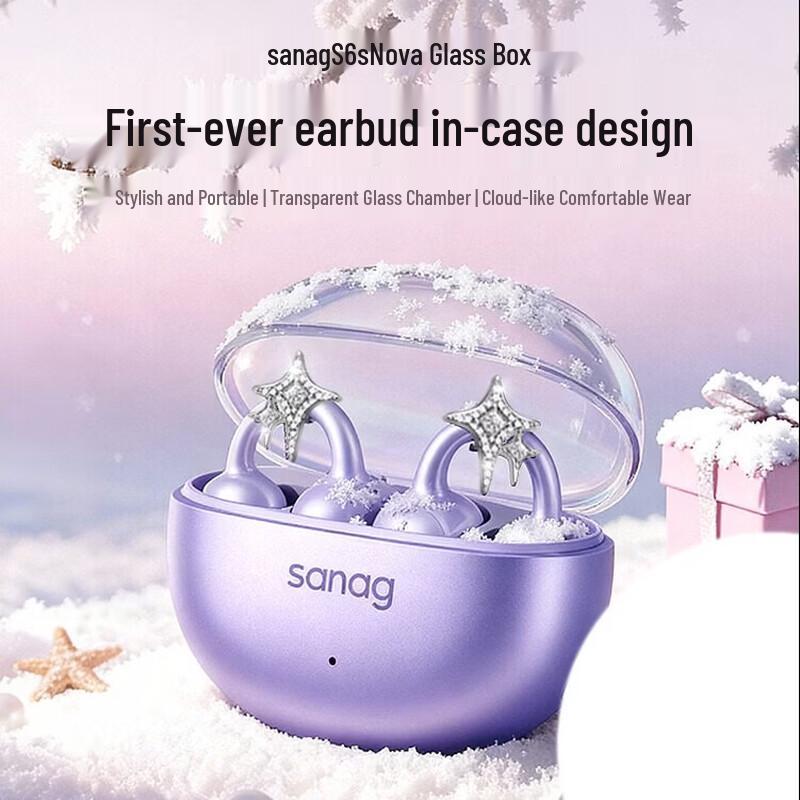 SANAG S6S Nova Ear Clip Bluetooth Sport Earbuds
