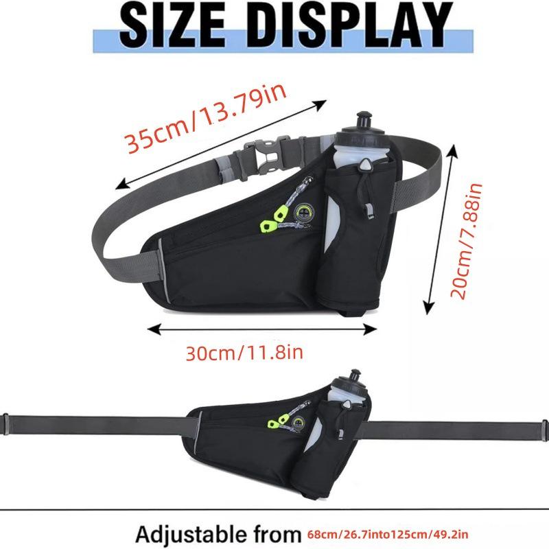 Waterproof Outdoor Sports Waist Bag with Multifunctional Fitness Water Bottle and Mobile Phone Holder