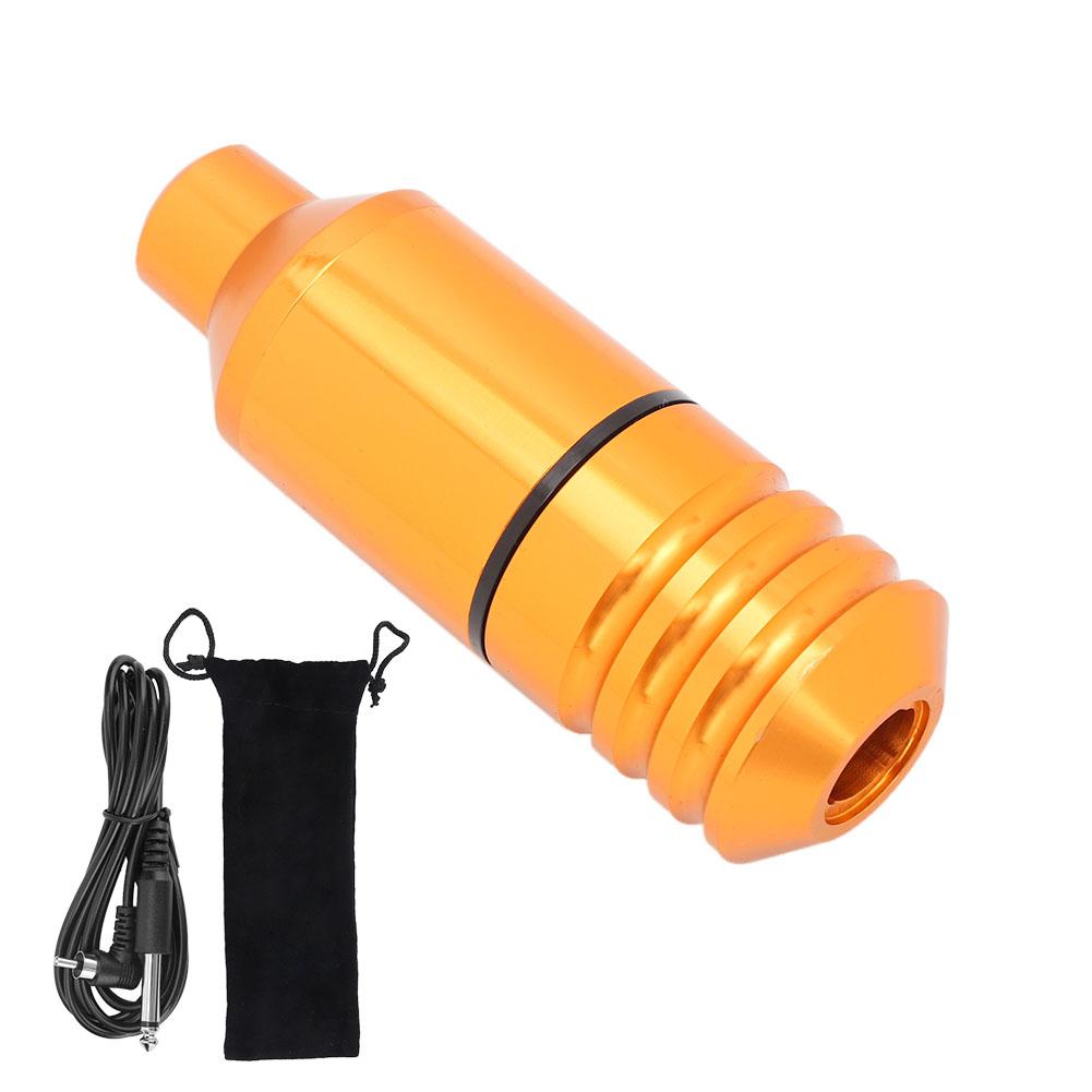 Bärbar Mini Kroppskonst Smink Kort Tatuering Penna Patron Nål Tatueringsmaskin Guld