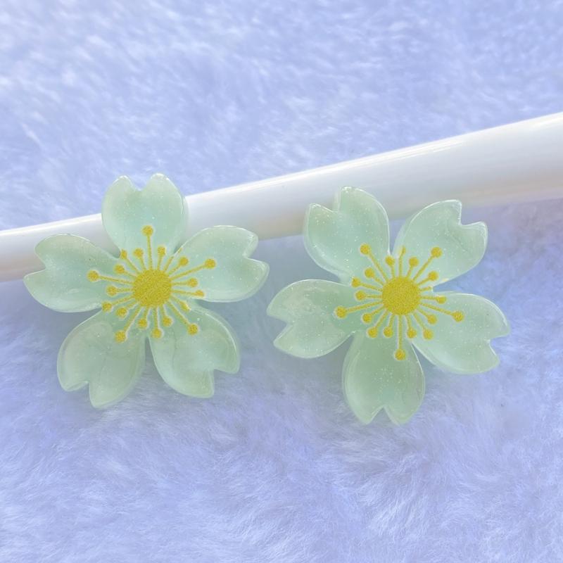 10pcs New Cute resin Mini Mixed flowers flat back Cabochon Scrapbook Kawaii DIY Embellishments Accessories E35
